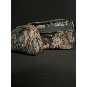 Vintage Jaguar Travel‎ Luggage 20" Floral Tapestry Soft Shell Weekender Set